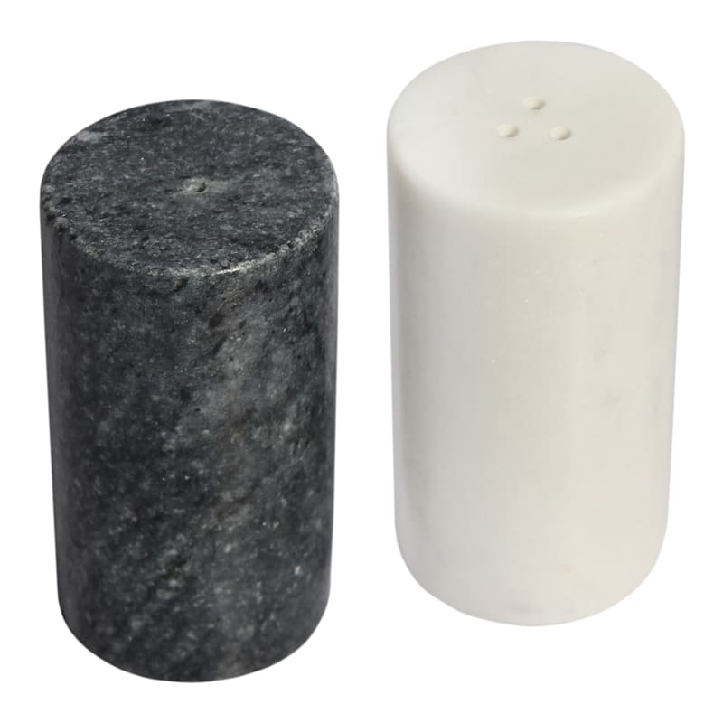 Gray/White Marble Sp Shakers