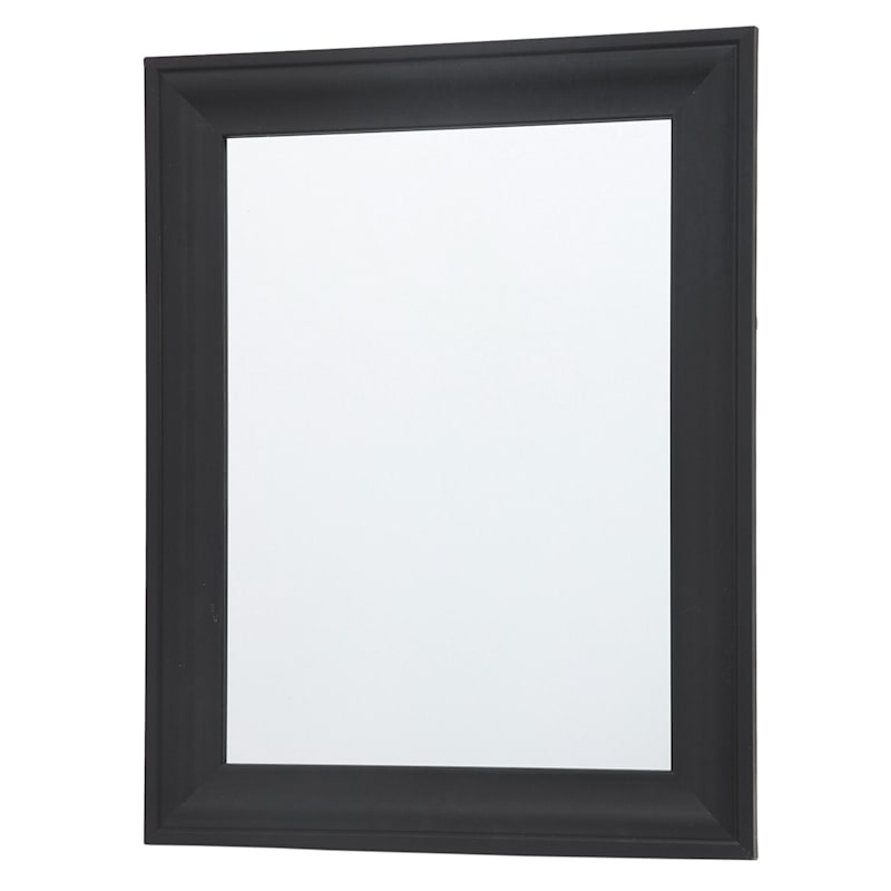 Black Barb Framed Wall Mirror, 22x28