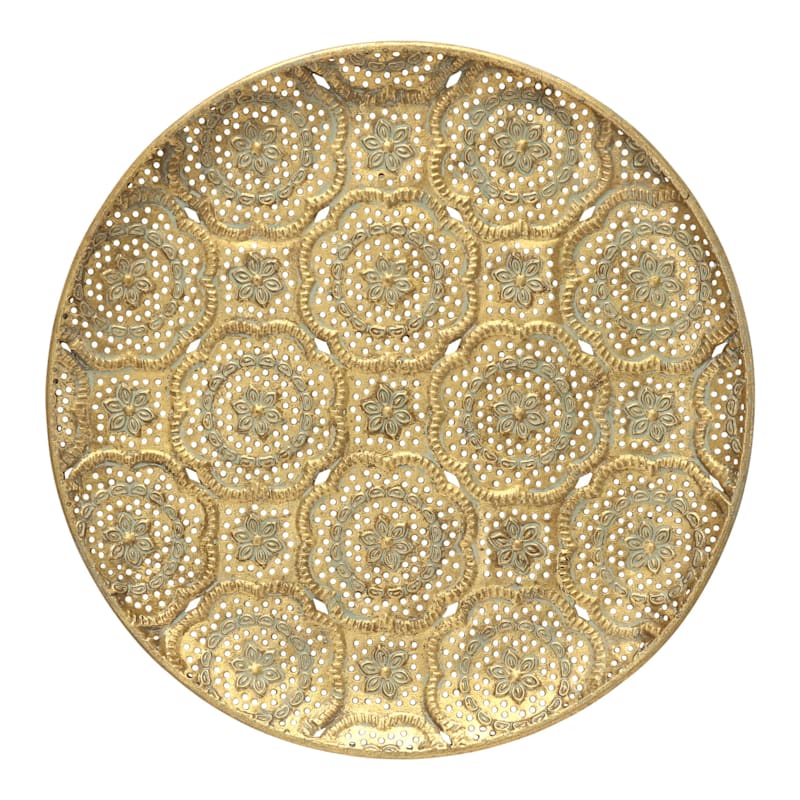 Crosby St. Gold Metal Medallion Wall Decor, 19