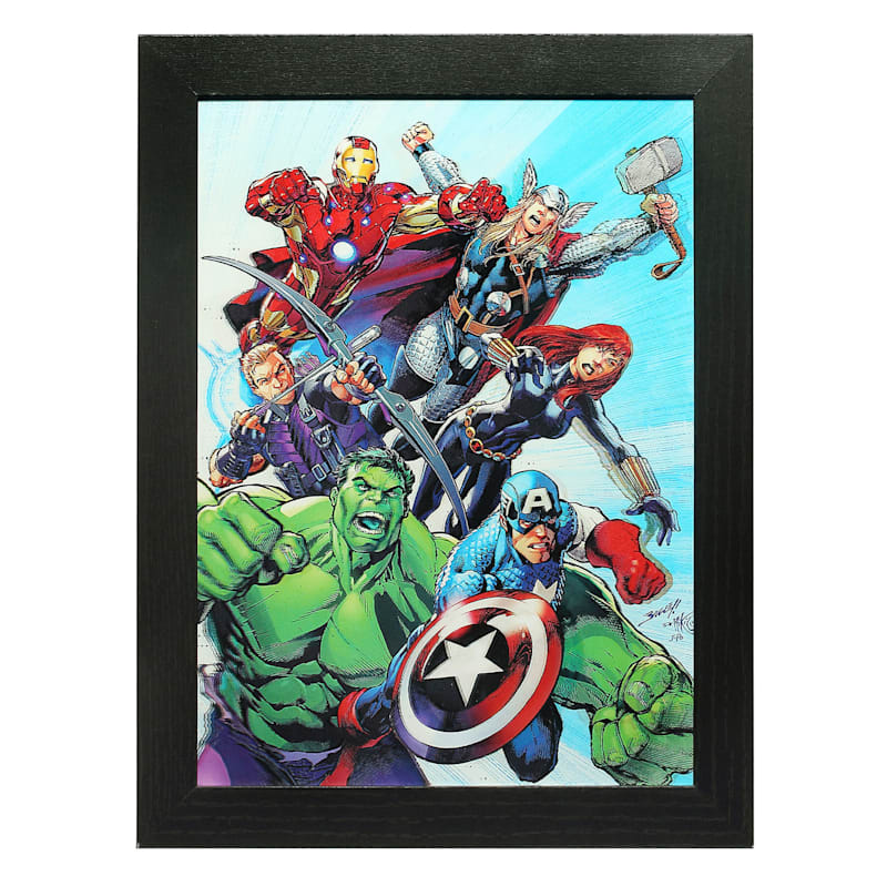 11X14 Marvel Avengers Framed 3D Wall Art