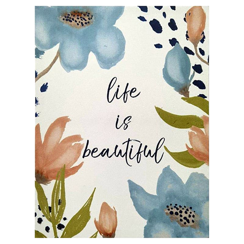 12X16 Life Is Beautiful Canvas Art At Home
