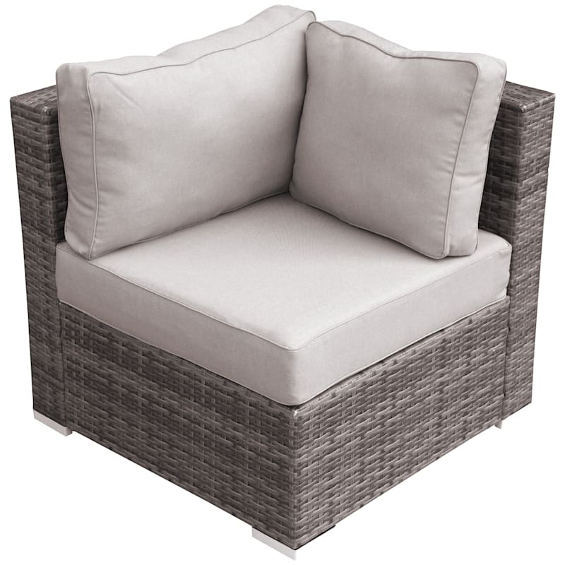 Weston II Corner Wicker Chair & Cushion