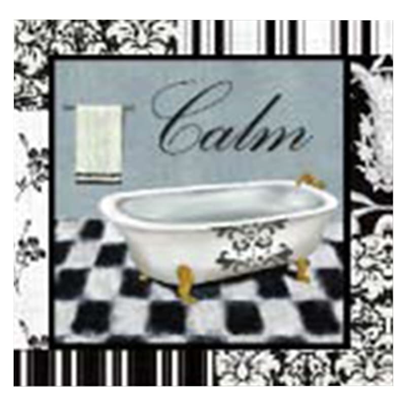 Calm Bath Canvas Wall Art, 12"