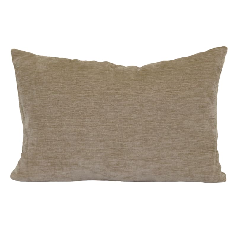 Reese Linen Chenille Throw Pillow, 14x20
