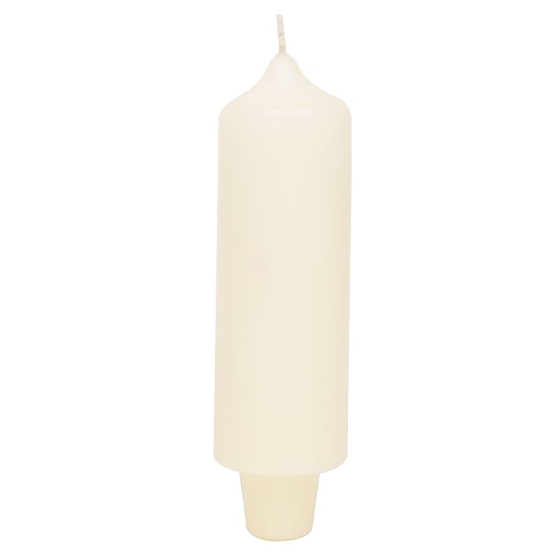 Ivory Unscented Carriage Candle, 5.5"