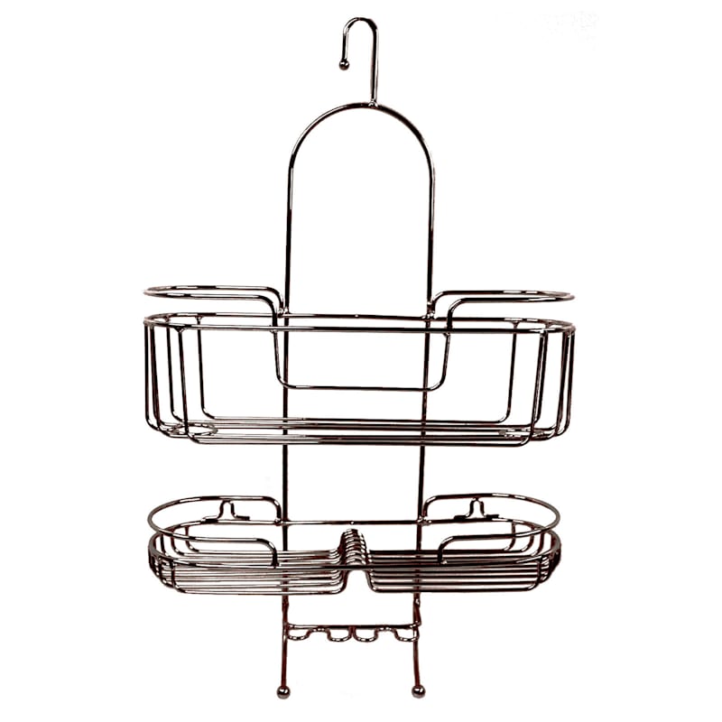 Two Deep Baskets/Two Hooks. Suction Cups/Twist Knobs For Extra Strength.