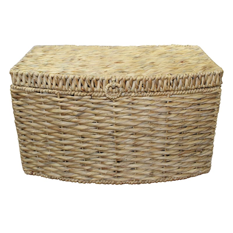 Twisted Water Hyacinth Storage Trunk, Large