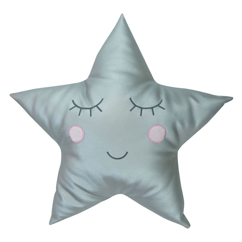 Star Smile Plush Throw Pillow