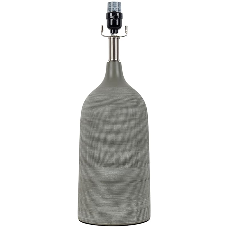 Grey Concrete Table Lamp, 20"