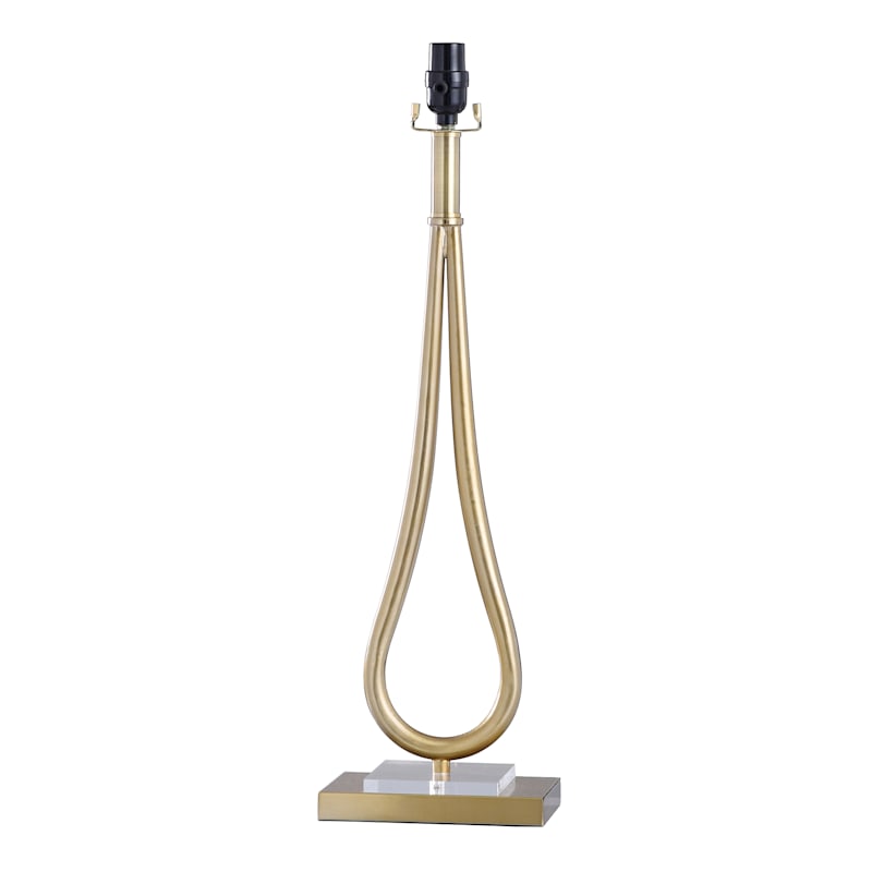 Gold Metal Oversized Table Lamp, 27"