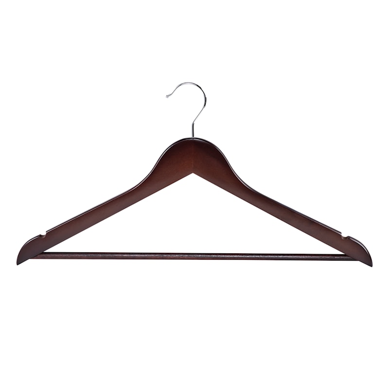 Wood Espresso 20 Piece Suit Hanger