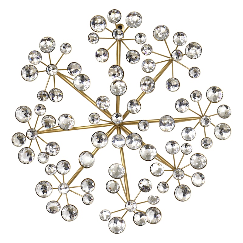 Metal Gold Starburst Wall Decor, 16"