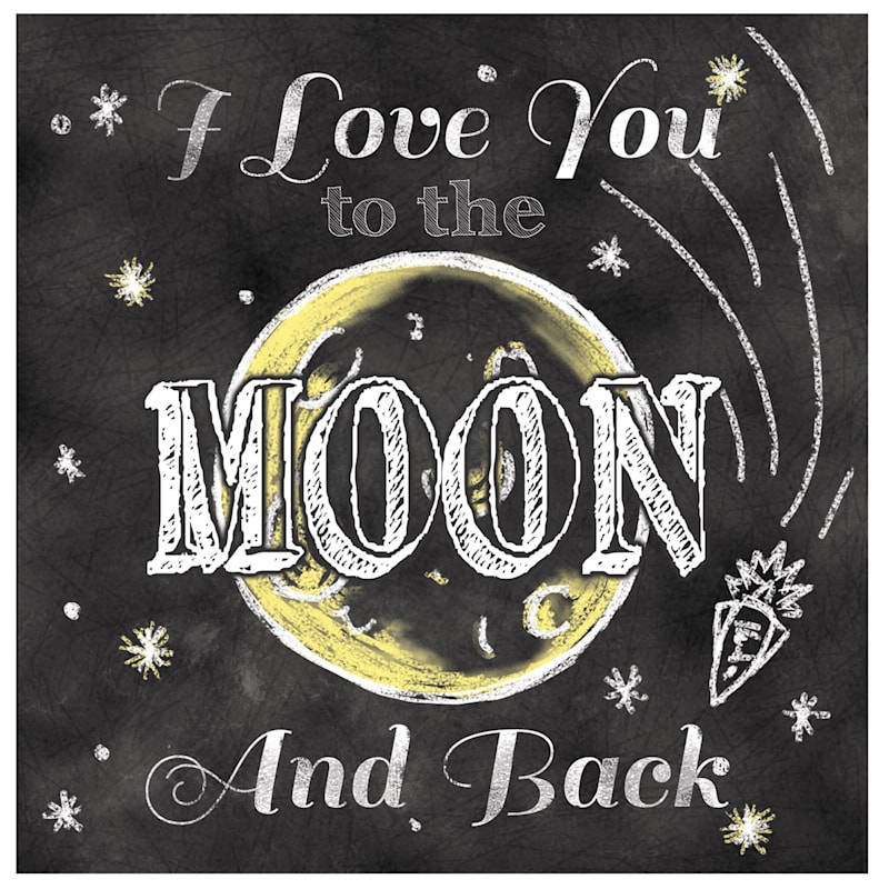 LOVE YOU TO MOON COASTER BLK