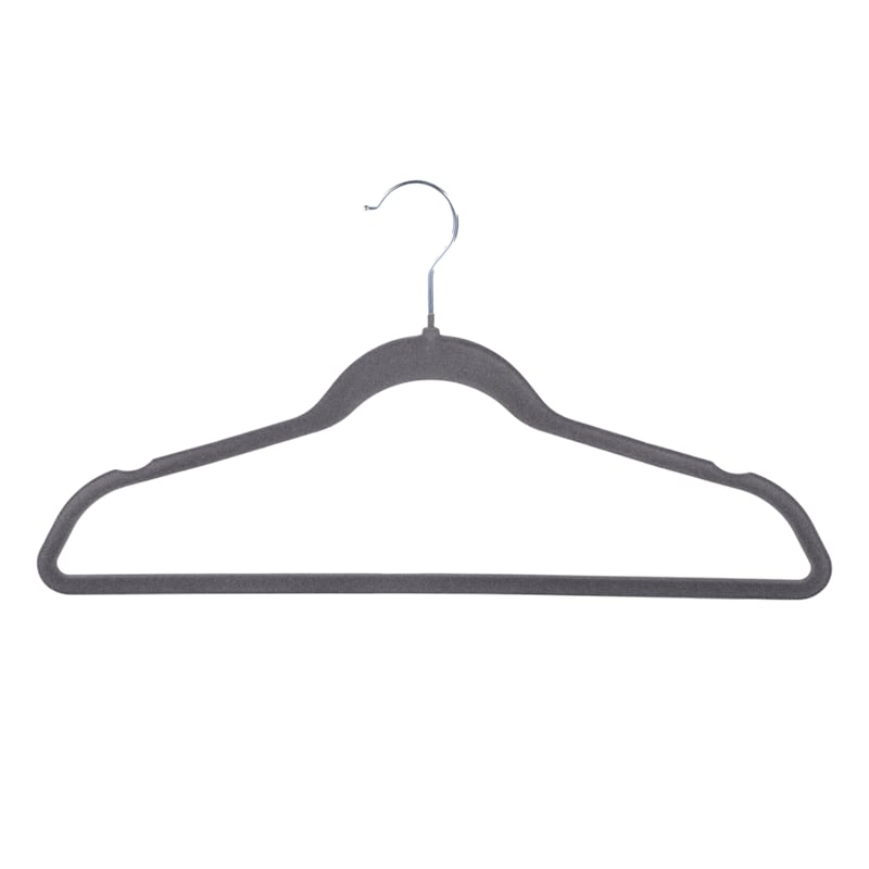 Pack Of 25 Black Flocked Hangers