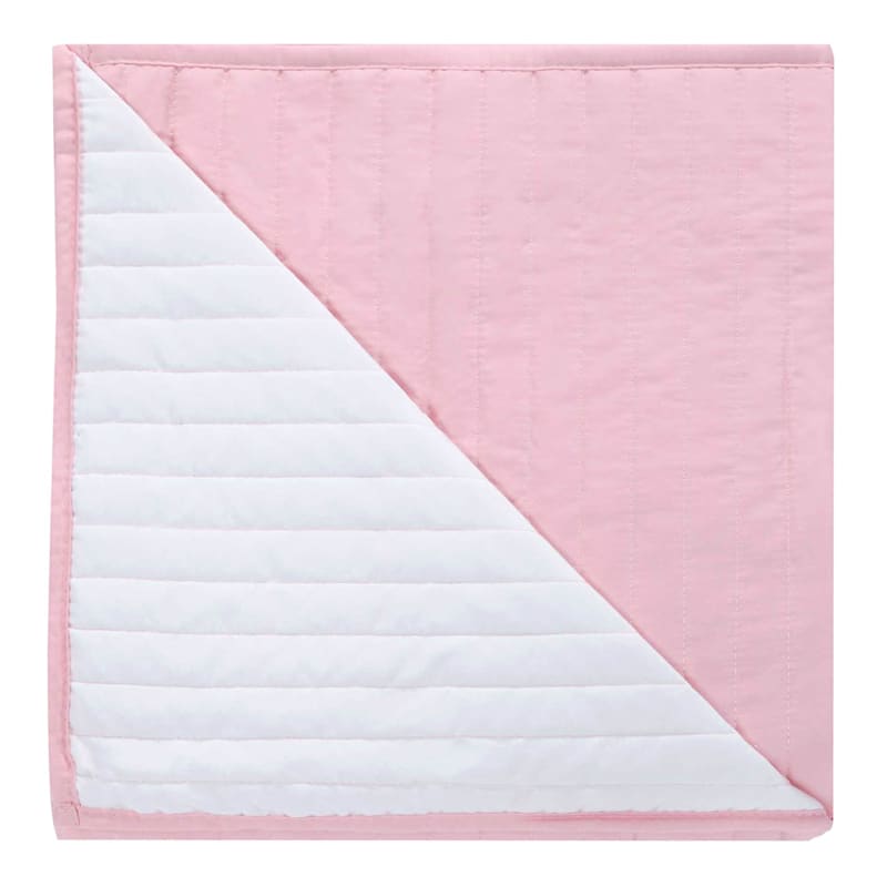 Solid Pink Quilt, Full/Queen