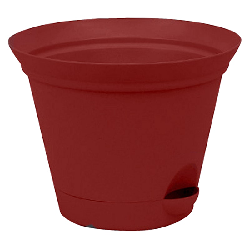 Salsa Red Self-Watering Flare Planter, 7"
