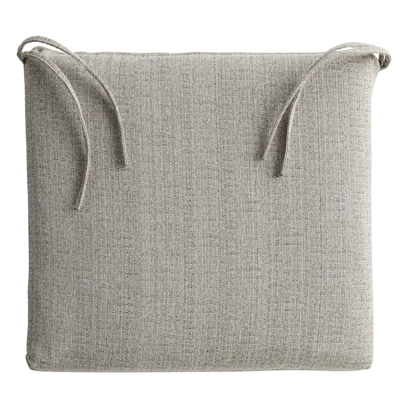 Fiddlestix Light Gray Premium Outdoor Square Seat Cushion