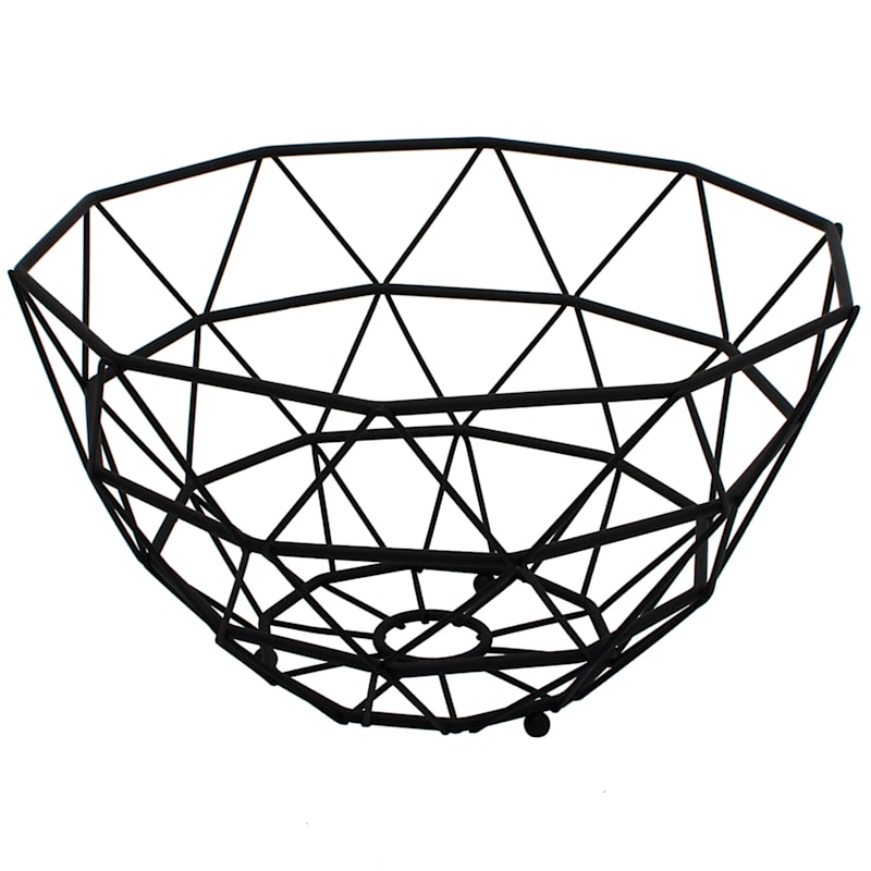 Matte Black Wire Fruit Basket