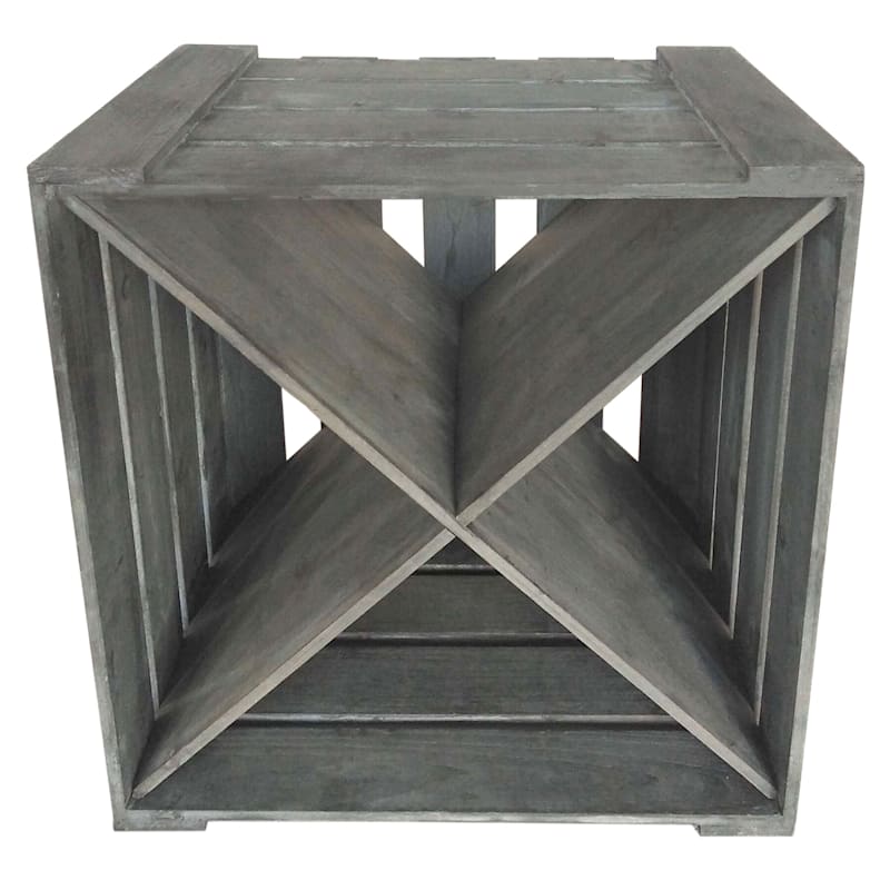 Wooden Crate Wine Rack
