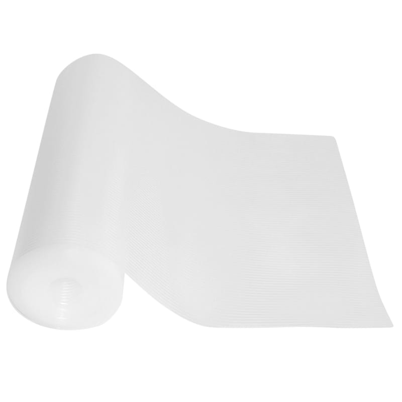 Eva Ribbed Non-Slip Shelf Liner, White, Sold by at Home