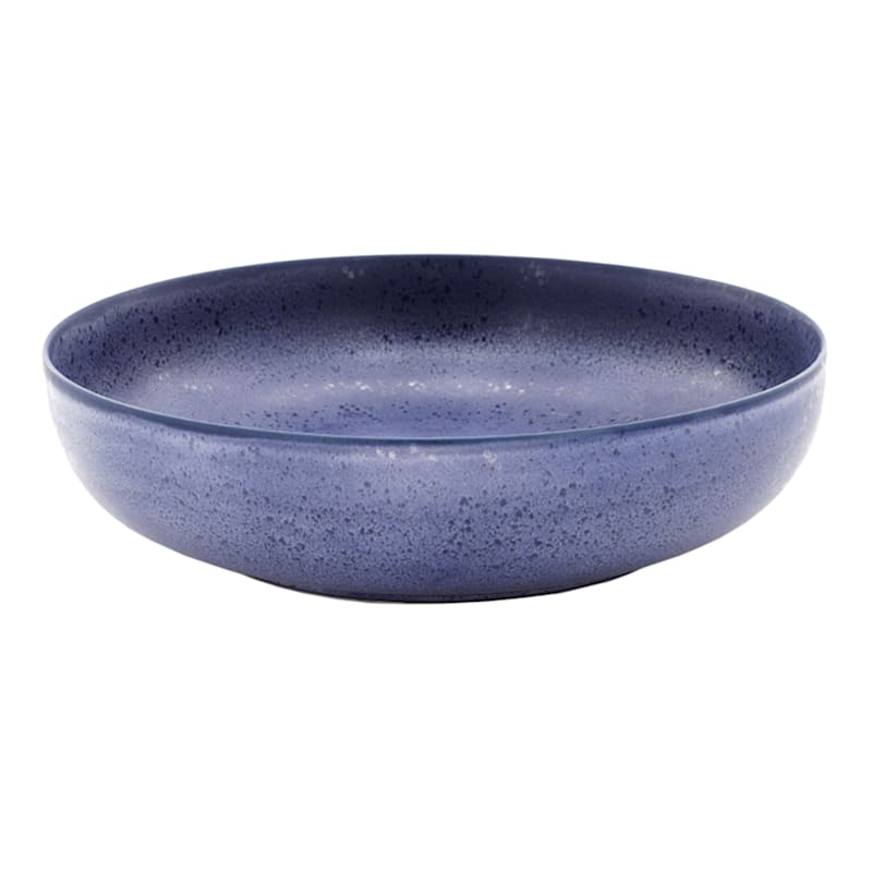 Laila Ali Modern Living Large Serving Bowl, Speckled Blue