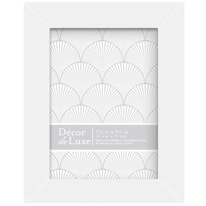 2.5In.X3.5In. Distressed White Tabletop Frame