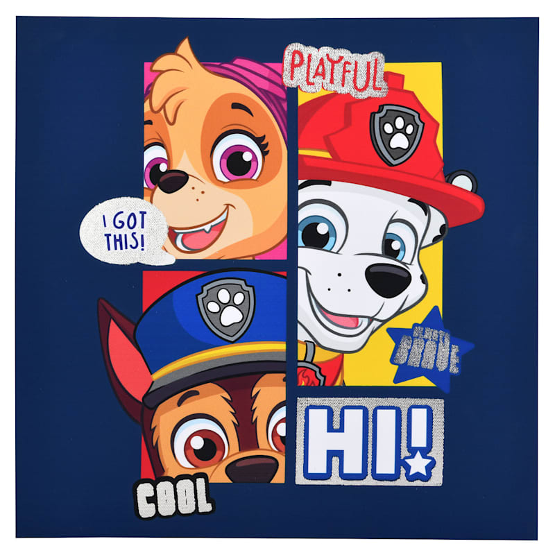 12X12 Paw Patrol Canvas With Foil Wall Art | At