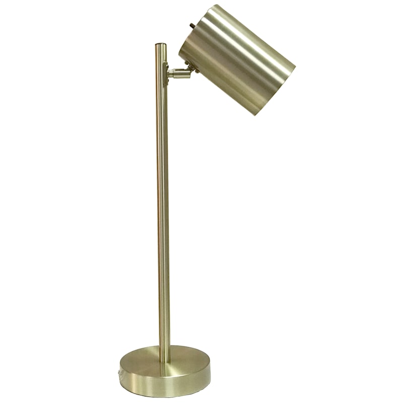 Metallic Metal Pole Task Lamp, 22"