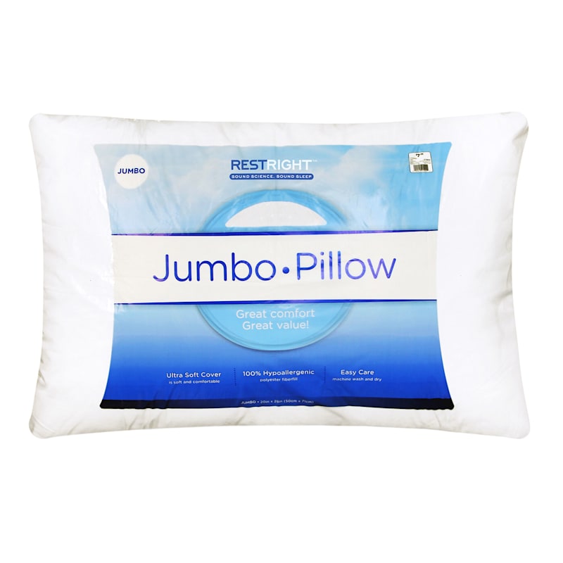 Jumbo Bed Pillow, Standard/Queen