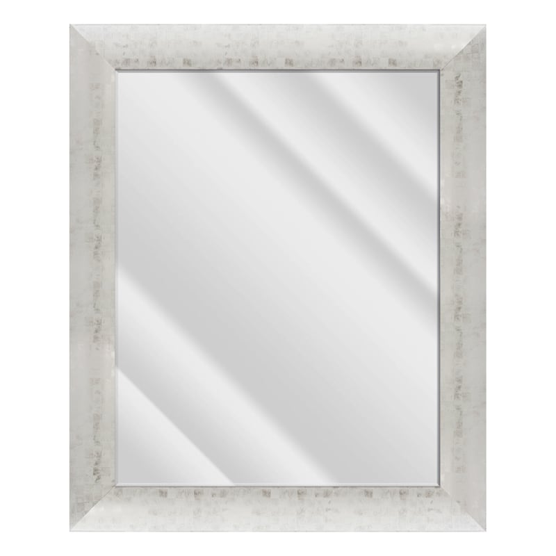 29x35 Olivia White Silver Mirror At, White Framed Mirror Australia