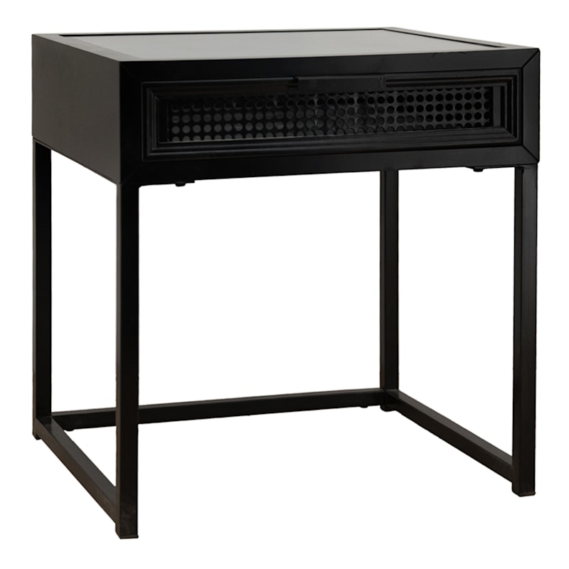 20In Blk Mtl Display Table