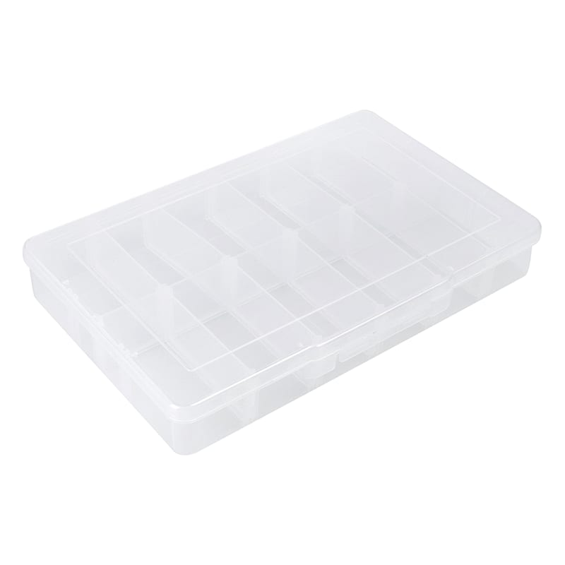 at Home 12-Compartment Clear Storage Bin