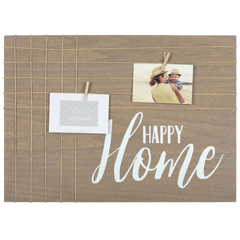 Happy Home Clip Collage Frame, 23x17