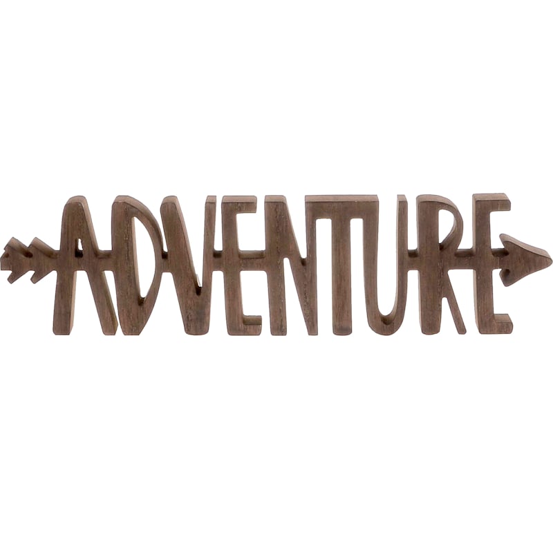 Adventure Cutout Sign, 16x4
