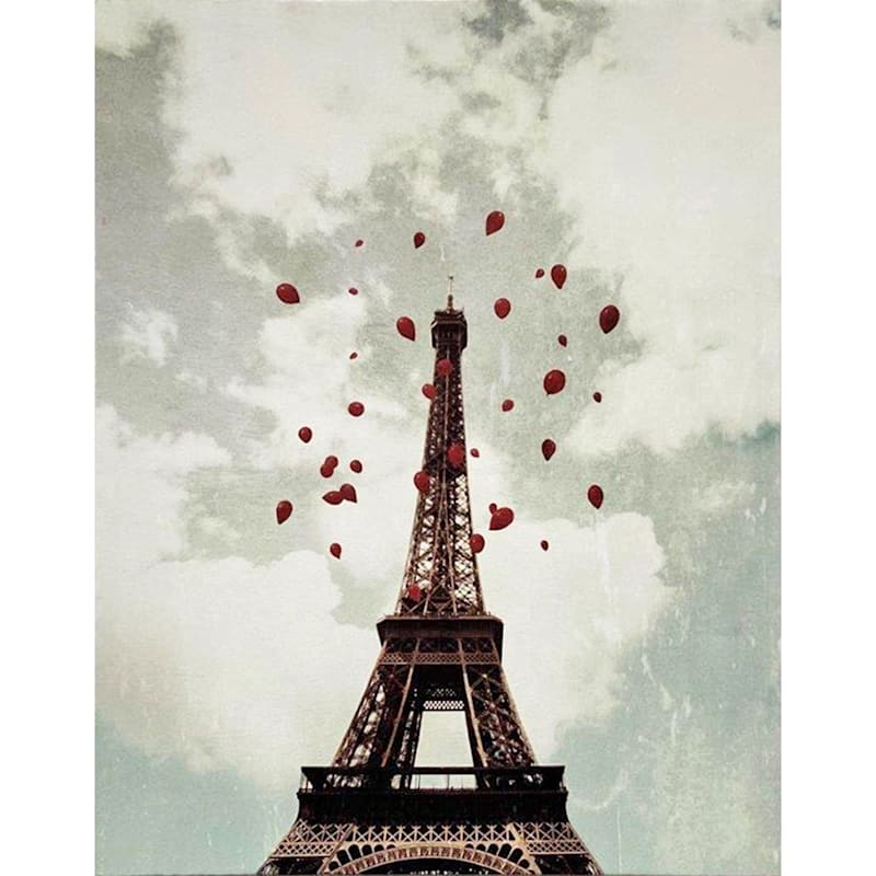 Paris Canvas Wall Art, 16x20