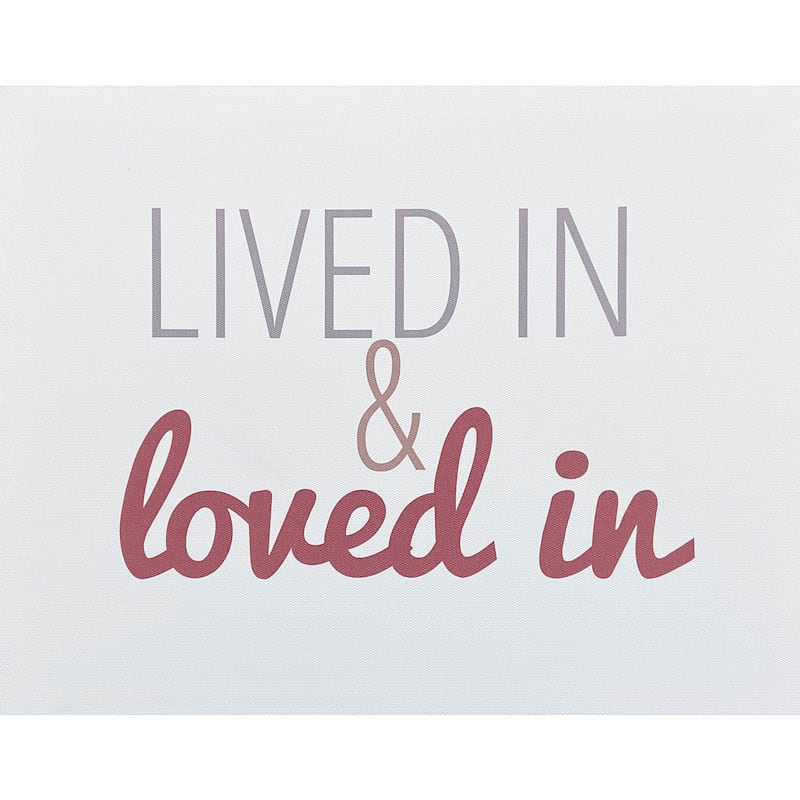 Lived In & Love In Canvas Wall Art, 14x11