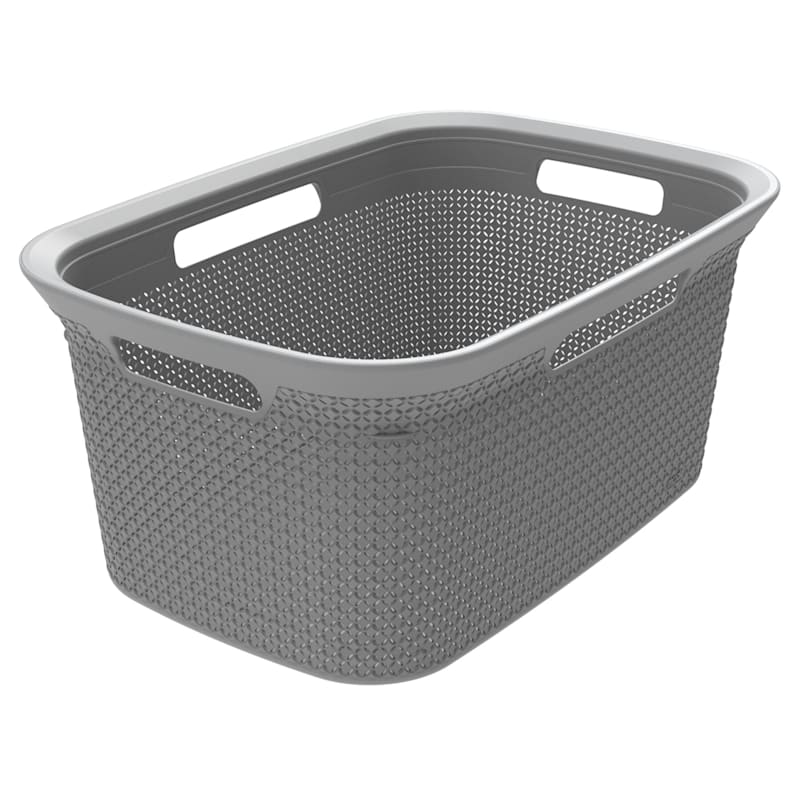 Ezy Storage Mode Laundry Basket, Grey