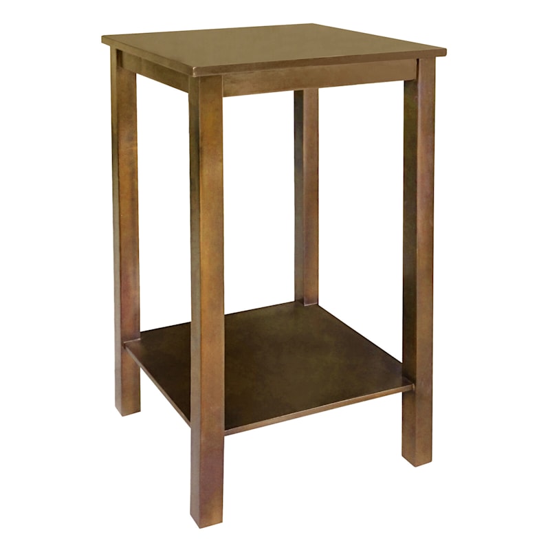 Accent Table Lt Brown