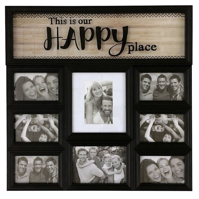 23X23 8-Opening Collage This Is Our Happy Place Wall Art