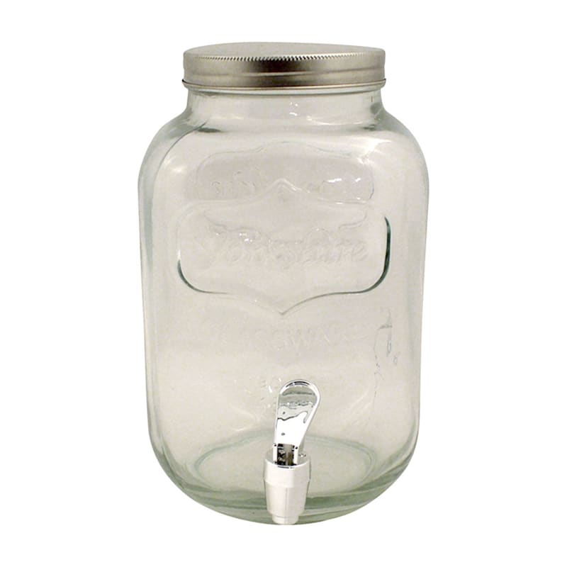 1-Gallon Mini Yorkshire Glass Beverage Dispenser