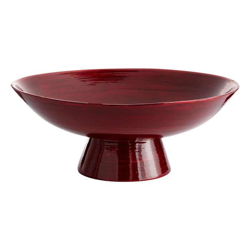 Red Bamboo Bowl, 12x5