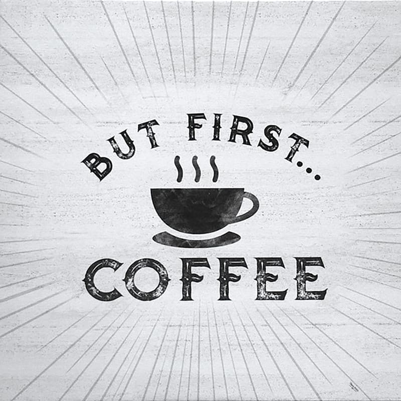 But First...Coffee Canvas Wall Art, 12"