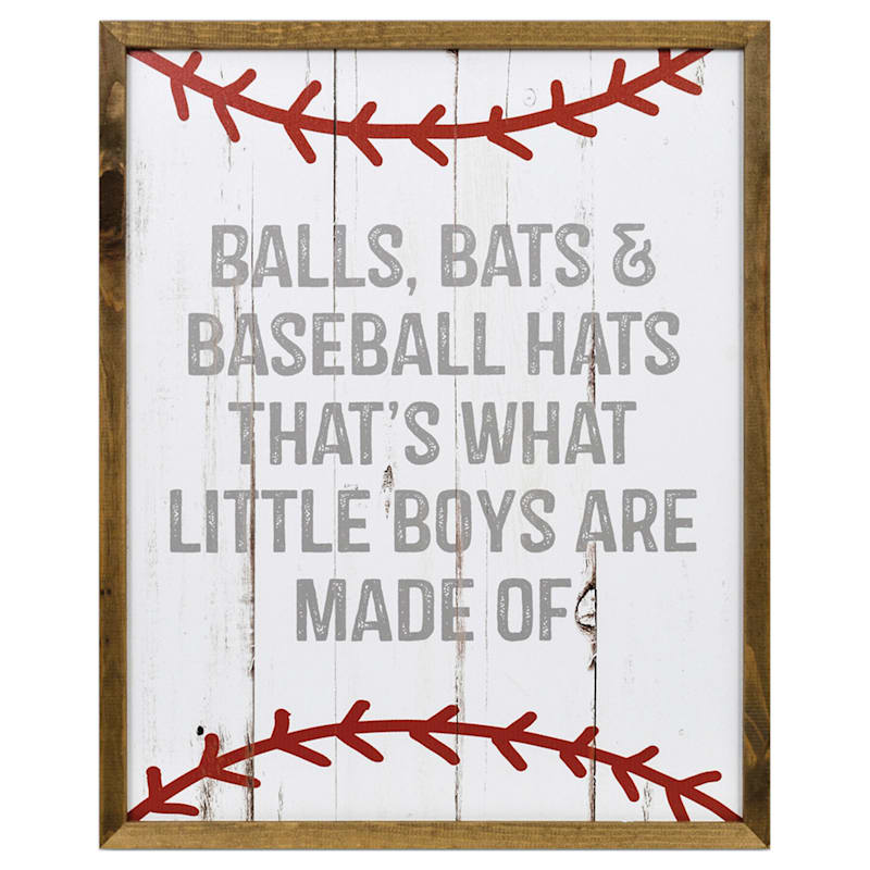 BOY PLAYING BASEBALL (Children's Wall Decor) Boy Playing Baseball