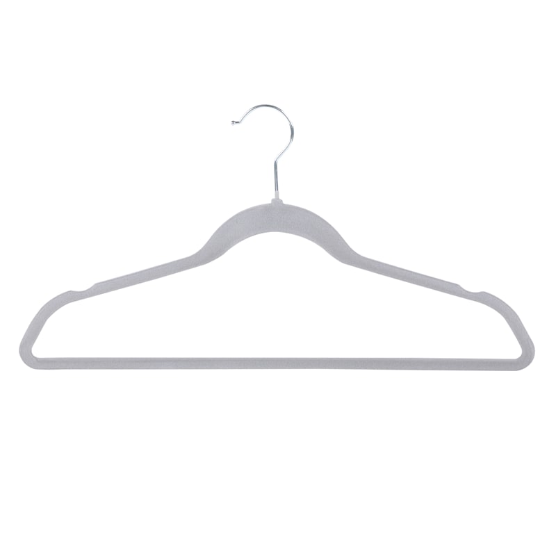 10-Piece Velvet Suit Hanger, Grey