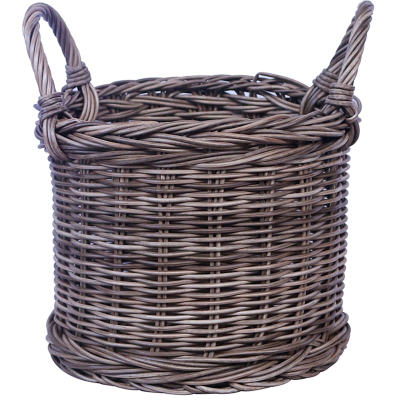 Found & Fable Round Rattan Storage Basket, Small, Natural Sold by at Home