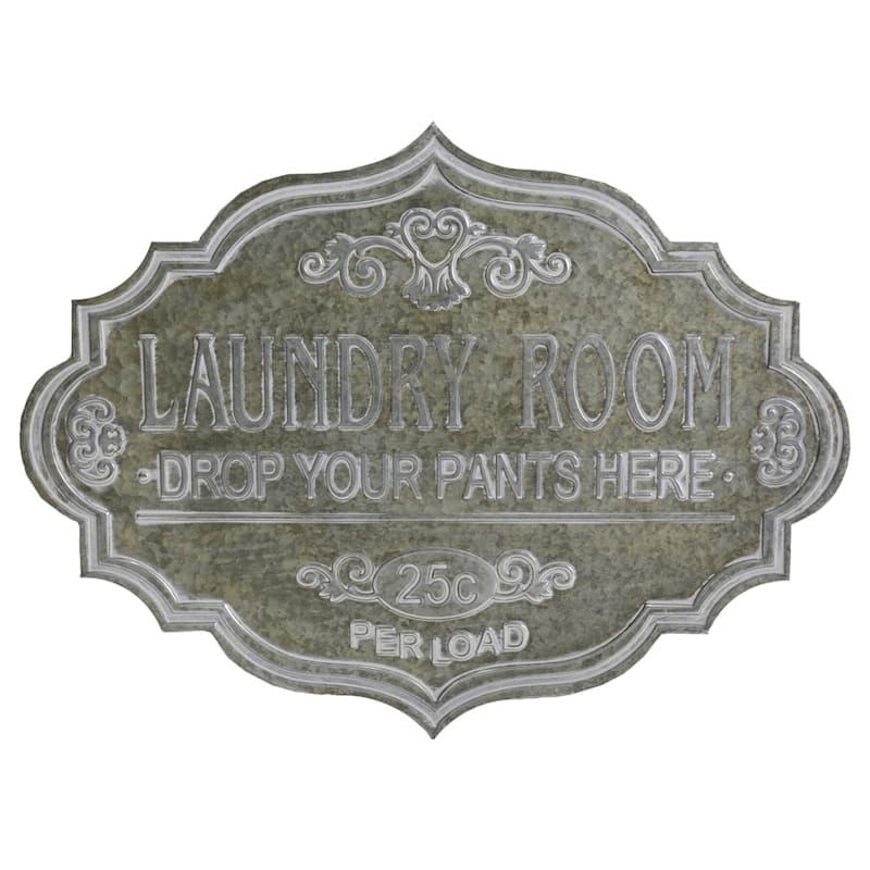 24X18 Laundry Room Decorative Metal Sign