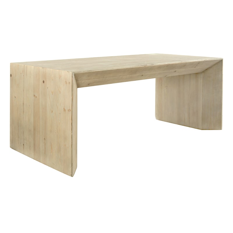 Natural Wooden Concave Coffee Table