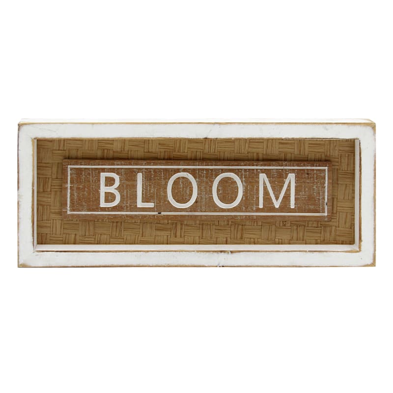 Tracey Boyd Bloom Wooden Sign 12"