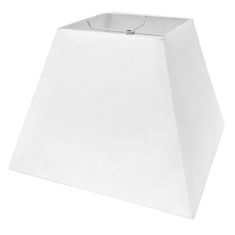 White Square Table Lamp Shade 11x8, Table Lamp With Black Square Shades