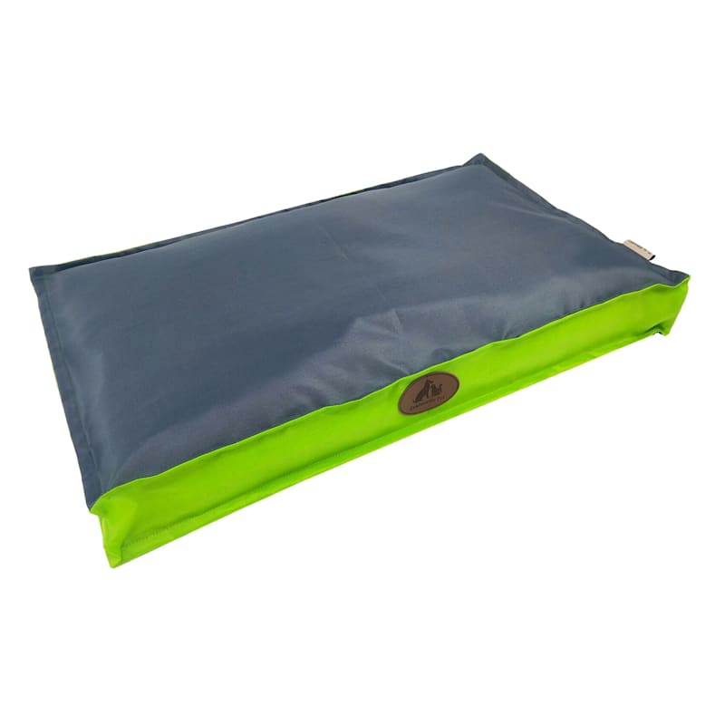 Green & Gray Waterproof Pet Bed, 28x18